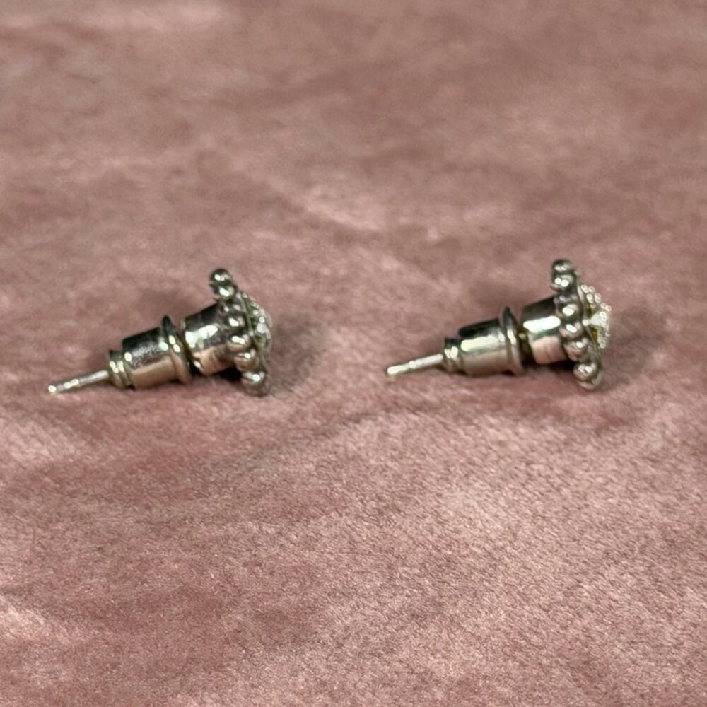 Brighton Star Crystal Stud Earrings — Silver Sparkle Celestial Charm - Picture 6 of 7